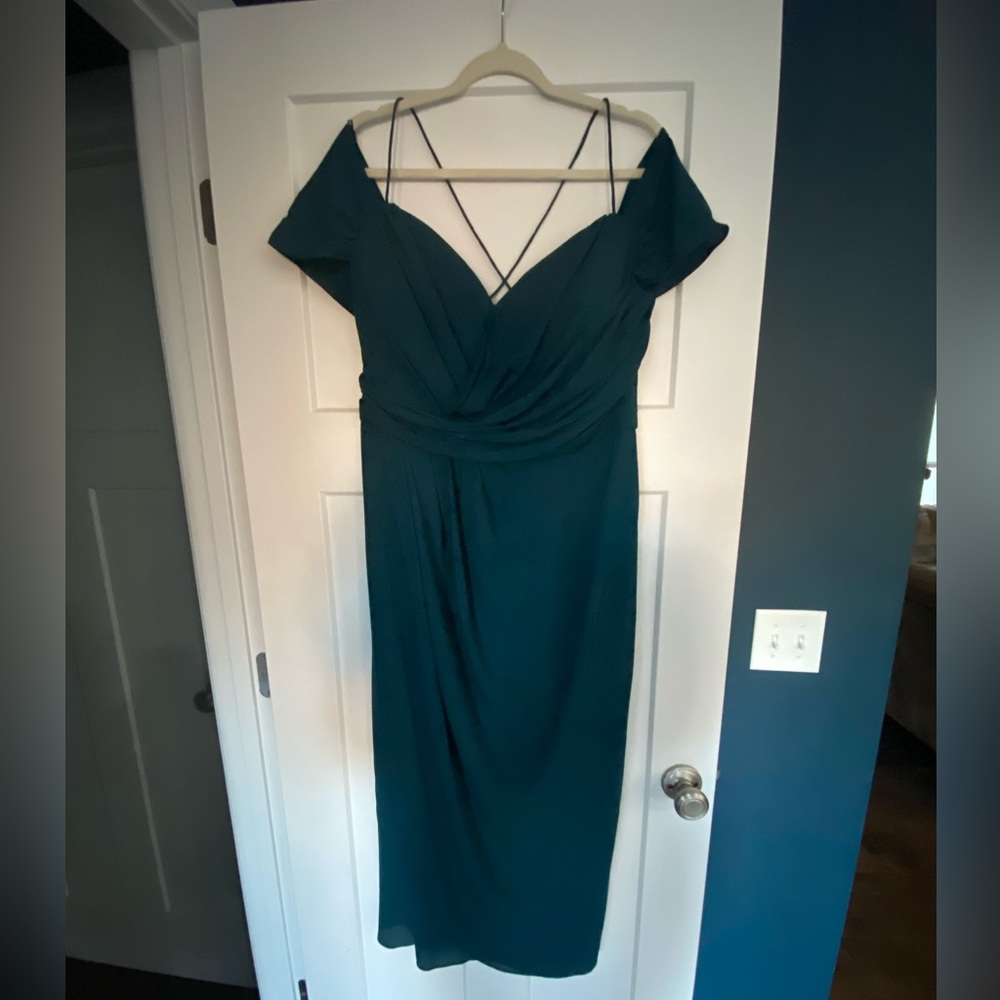 NWT Deep teal midi formal City Chic dress size 14